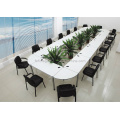 Melamine Modern Detachable Modular Conference Table in White (FOHFN-01)